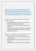 UPS Driving School EXAMS &vert;&vert; Most Recent Exams 2026-2027 