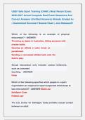 USEF Safe Sport Training EXAM &vert;&vert; Most Recent Exam &NewLine;2026-2027 Actual Complete Real Exam Questions And &NewLine;Correct Answers &lpar;Verified Answers&rpar; Already Graded A&plus; &NewLine;&vert; Guaranteed Success&excl;&excl; Newest Exam &vert; Just Released&excl;&excl;