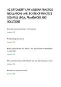 AZ OPTOMETRY LAW ARIZONA PRACTICE &NewLine;REGULATIONS AND SCOPE OF PRACTICE &NewLine;2026 FULL LEGAL FRAMEWORK AND &NewLine;SOLUTIONS 