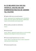 BA 323 EXAM 2 2026 BUSINESS ANALYTICS &NewLine;ASSESSMENT QUESTIONS SOLUTIONS &NewLine;GRADED A&plus; 