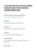 BA 323 EXAM 2 2026 DATA MODELING AND &NewLine;ANALYTICS WORKBOOK SOLVED QUESTIONS &NewLine;COMPILATION 