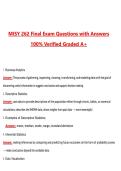 MISY 262 Final Exam &lpar;Latest 2026&sol;2027 Update&rpar; Complete Questions and Guide Answers&comma; 100&percnt; Verified Graded A&plus;