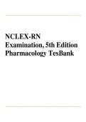 Updated Latest 2026 2027 Test Bank For Evolve NCLEX RN Examination Review Pharmacology Q And A 5th Edition Complete Questions And Answers Comprehensive NCLEX Pharmacology Review Drug Therapy Medication Safety Nursing Exam Preparation Study Resource