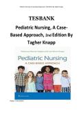 Updated Latest 2026 2027 Test Bank For Pediatric Nursing A Case Based Approach 2nd Edition By Annette M Tadhgher And Carol Knapp Complete Questions And Answers Comprehensive Pediatric Case Based Nursing Child Health Clinical Decision Making Evidence Based