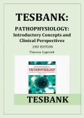 Updated Latest 2026 2027 Test Bank For Pathophysiology Introductory Concepts And Clinical Perspectives 2nd Edition By Theresa Capriotti Complete Questions And Answers Comprehensive Disease Mechanisms Human Body Systems Clinical Nursing Science Foundations