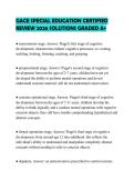 GACE SPECIAL EDUCATION CERTIFIED&NewLine;REVIEW 2026 SOLUTIONS GRADED A&plus;