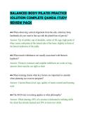 BALANCED BODY PILATES PRACTICE &NewLine;SOLUTION COMPLETE QANDA STUDY &NewLine;REVIEW PACK
