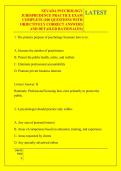 NEVADA PSYCHOLOGY &NewLine;JURISPRUDENCE PRACTICE EXAM &NewLine;COMPLETE &lpar;100 QUESTIONS WITH &NewLine;OBJECTIVELY CORRECT ANSWERS &NewLine;AND DETAILED RATIONALES&rpar;