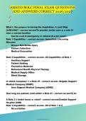 AMEDD BOLC Final Exam Study Guide PDF &vert; Practice Questions and Correct Answers for Army Medical Officer Training 2026&sol;2027