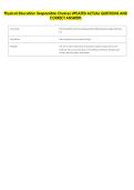 Physical Education&colon; Responsible Choices UPDATED ACTUAL QUESTIONS AND &NewLine;CORRECT ANSWERS