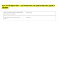 Apex Physical Education 1&period;5&period;3 UPDATED ACTUAL QUESTIONS AND CORRECT &NewLine;ANSWERS 