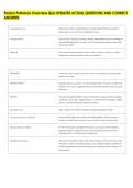 Paxton Patterson Overview Quiz UPDATED ACTUAL QUESTIONS AND CORRECT &NewLine;ANSWERS 