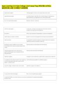 Apex Learning 2&period;2&period;3 Quiz College and Career Prep UPDATED ACTUAL &NewLine;QUESTIONS AND CORRECT ANSWERS 