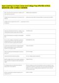 Apex Learning 2&period;3&period;2 Quiz Career and College Prep UPDATED ACTUAL &NewLine;QUESTIONS AND CORRECT ANSWERS 
