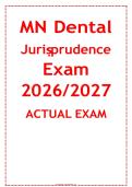 Minnesota Dental Jurisprudence Exam Study Guide PDF &vert; Practice Questions and Answers for Dental Licensing Review 2026&sol;2027