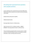ATI testing level 2 proctored exam questions with complete solutions