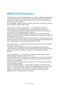 NURS 5315 UTA Exam 2 Study Guide PDF &vert; Practice Questions&comma; Answers & Graduate Nursing Review for University of Texas Arlington