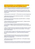 CERTIFIED REVENUE CYCLE REPRESENTATIVE UPDATED FINAL EXAM QUESTIONS AND ANSWERS