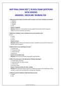 AHIP Final Exam 2027 &vert; 50 Real Exam Questions with Verified Answers &vert; Medicare Training & Certification Study Guide PDF
