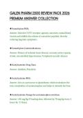 GALEN PHARM 2500 REVIEW PACK 2026&NewLine;PREMIUM ANSWER COLLECTION