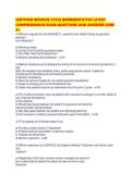 CERTIFIED REVENUE CYCLE REPRESENTATIVE LATEST COMPREHENSIVE EXAM QUESTIONS AND ANSWERS SURE A&period;pdf&NewLine;&NewLine;