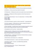 TIPS CERTIFICATION FINAL EXAM ACTUAL QUESTIONS AND ANSWERS SURE A&period;pdf