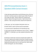 HESI PN Comprehensive Exam 1 Questions With Correct Answers