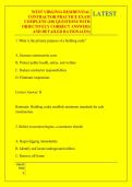WEST VIRGINIA RESIDENTIAL &NewLine;CONTRACTOR PRACTICE EXAM &NewLine;COMPLETE &lpar;100 QUESTIONS WITH &NewLine;OBJECTIVELY CORRECT ANSWERS &NewLine;AND DETAILED RATIONALES&rpar;