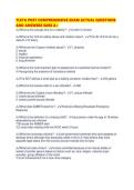 TLETA POST COMPREHENSIVE EXAM ACTUAL QUESTIONS AND ANSWERS SURE A&period;pdf