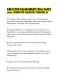 GALEN NSG 3100 BUNDLED FINAL PAPER&NewLine;2026 COMPLETE ANSWERS GRADED A&plus;