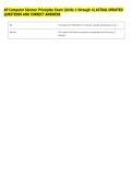 AP Computer Science Principles Exam &lpar;Units 1 through 4&rpar; ACTUAL UPDATED &NewLine;QUESTIONS AND CORRECT ANSWERS 