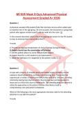 NR 509 Week 6 Quiz Advanced Physical Assessment Graded A&plus; 2026