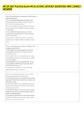 APCSP 2021 Practice Exam MCQ ACTUAL UPDATED QUESTIONS AND CORRECT &NewLine;ANSWERS 