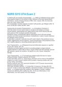 NURS 5315 UTA Exam 2026&sol;2027 &vert; Advanced Pathophysiology Study Guide with Practice Questions and Verified Answers