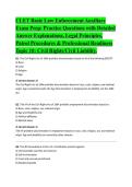 CLET Basic Law Enforcement Auxiliary Exam Prep 10&period;pdf &ndash; Exam-focused preparation material featuring detailed review content and practice exercises for candidates seeking thorough revision&period;