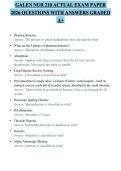 GALEN NUR 210 ACTUAL EXAM PAPER&NewLine;2026 QUESTIONS WITH ANSWERS GRADED&NewLine;A&plus;