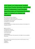 CLET Basic Law Enforcement Auxiliary Exam Prep 9&period;pdf &ndash; Comprehensive study guide designed to reinforce key concepts through structured questions and informative answer explanations&period;