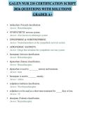 GALEN NUR 210 CERTIFICATION SCRIPT&NewLine;2026 QUESTIONS WITH SOLUTIONS&NewLine;GRADED A&plus;
