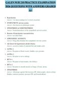 GALEN NUR 210 PRACTICE EXAMINATION&NewLine;2026 QUESTIONS WITH ANSWERS GRADED&NewLine;A&plus;