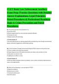 CLET Basic Law Enforcement Auxiliary Exam Prep 4&period;pdf &ndash; Includes extensive practice material covering fundamental law enforcement concepts and procedures for successful exam preparation&period;