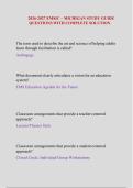 2026-2027 EMSIC &ndash; Michigan Study Guide&colon; Verified Questions with Complete Solutions