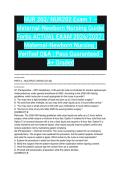 NUR 202&sol; NUR202 Exam 1 &ndash; Maternal-Newborn Nursing Guide&vert; Fortis ACTUAL EXAM 2026&sol;2027 &vert; Maternal-Newborn Nursing &vert; Verified Q&A &vert; Pass Guaranteed - A&plus; Graded&NewLine;&NewLine;