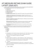 ATI MedSurg Retake Exam 2026&ndash;2027&colon; Complete Questions & Answers with Rationales