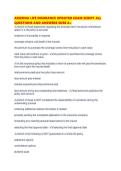 ARIZONA LIFE INSURANCE UPDATED EXAM SCRIPT ALL QUESTIONS AND ANSWERS SURE A&period;pdf