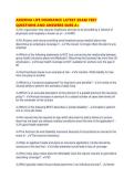 ARIZONA LIFE INSURANCE LATEST EXAM TEST QUESTIONS AND ANSWERS SURE A&period;pdf