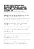 BOILER OPERATOR LICENSING EXAM QUESTIONS AND ANSWERS WITH COMPLETE SOLUTIONS 100&percnt; &lpar;GRADED A&plus;&rpar;
