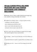 GB 350 CASCIO FINAL OLE MISS&NewLine;PRACTICE SET 2026 TESTED&NewLine;QUESTIONS AND CORRECT&NewLine;SOLUTIONS