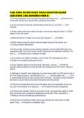 PADI OPEN WATER DIVER FINALS UPDATED EXAMS QUESTIONS AND ANSWERS FIRM A&period;pdf