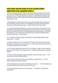 PADI OPEN WATER DIVER ACTUAL EXAMS SCRIPT QUESTIONS AND ANSWERS FIRM A&period;pdf