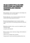 GB 350 CASCIO FINAL OLE MISS&NewLine;STUDY GUIDE 2026 COMPLETE&NewLine;QUESTIONS AND VERIFIED&NewLine;ANSWERS